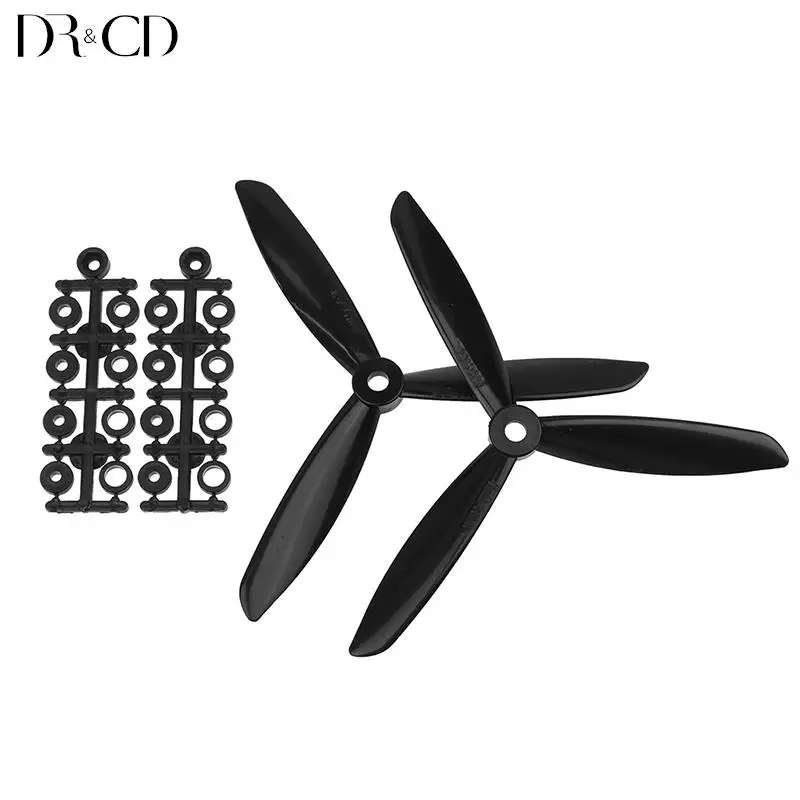 

2 шт. 5030 5045 6030 6045 6x4,5 черные 3-лопастные пропеллеры CW CCW аксессуары для квадрокоптера