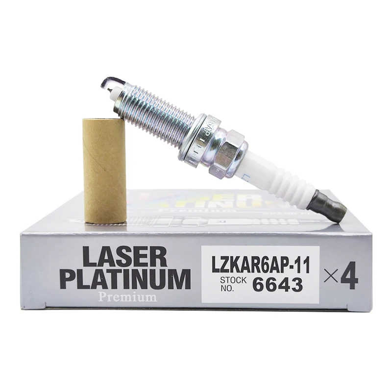 

4/6PCS LZKAR6AP-11 6643 Platinum Spark Plugs Fit For Nissan Qashqai X-Trail Micra Lafesta Cube March Note NV200 Livina LZKAR6AP1