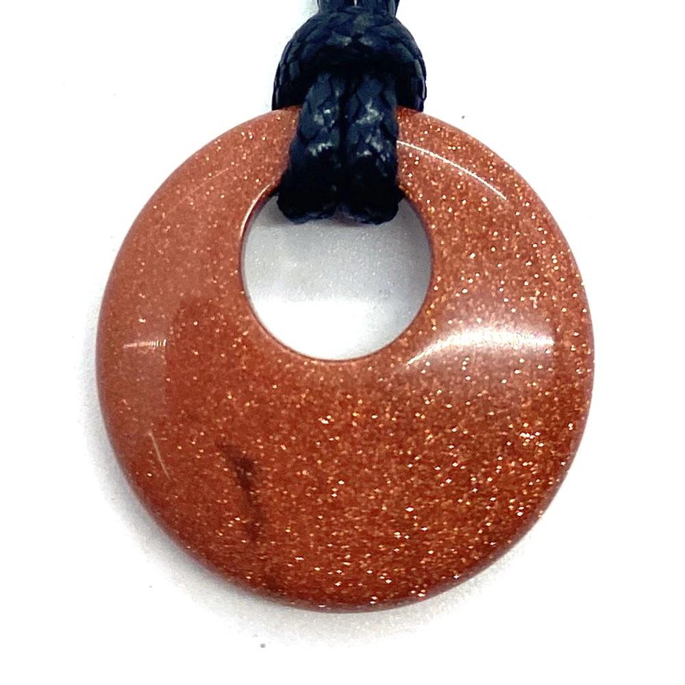 Ожерелье с подвеской из натурального камня ожерелье со старым топазом аметистом