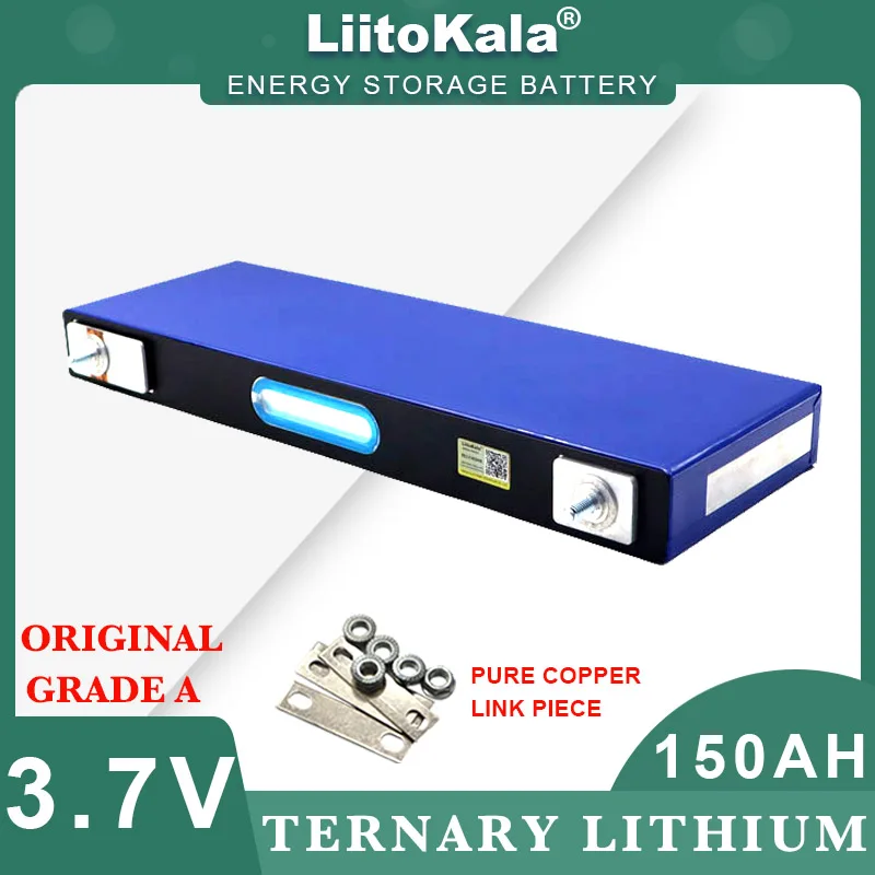 

NEW LiitoKala 3.7v 150Ah Lithium battery Power cell for 3 strings 12v electric vehicle Off-grid Solar Wind Large single Grade A