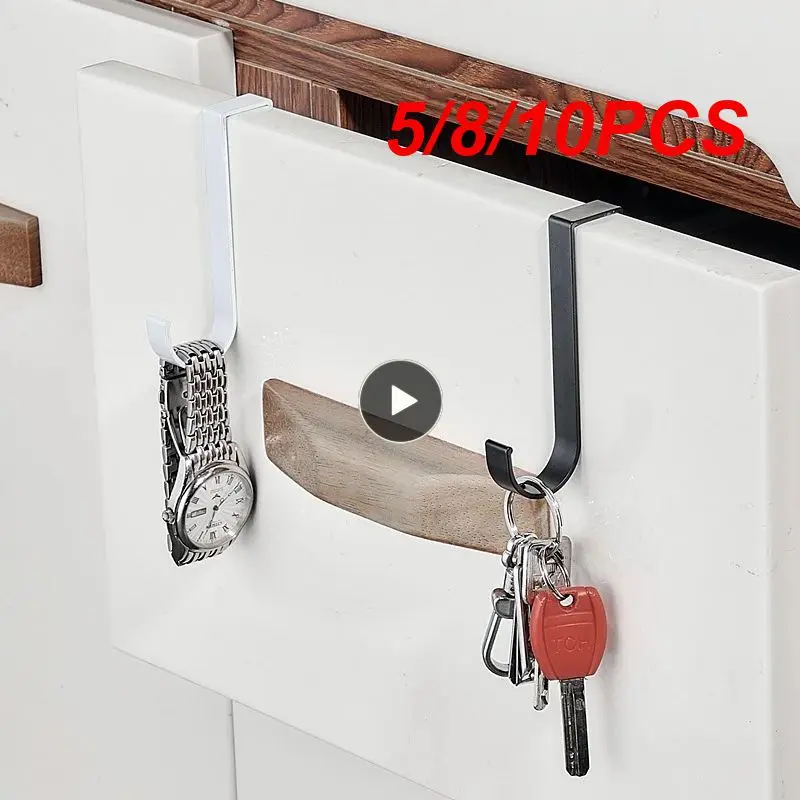 

5/8/10PCS Hangers For Clothes Door Back Hook Stainless Steel Wall Hook Coat Shelves Z Shape Bathroom Radiator Towel Holder