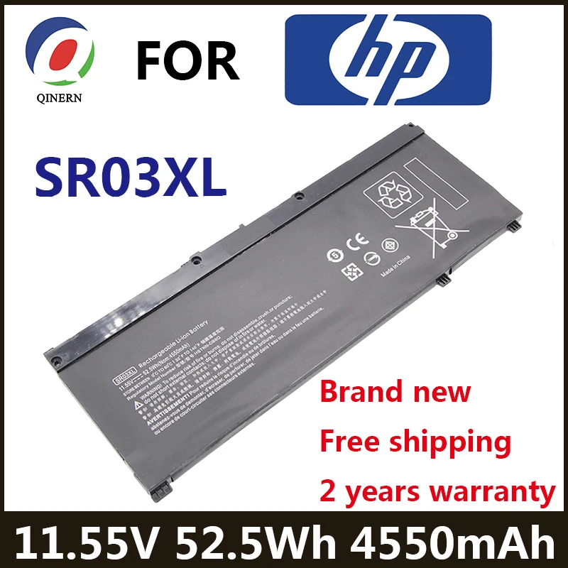 SR03XL 11.55V 52.5Wh Laptop Battery L08934-2B1 L08855-855 For HP OMEN 15-CE 17-CB0052TX Pavilion Gaming 15-CX0096TX CX0006NT - купить по