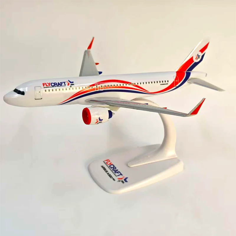 Фото АБС-пластик, масштаб 1/200, A320NEO FLYCRAFT, имитационная модель самолета, статическая коллекция, украшенные праздничные подарки, игрушки №2