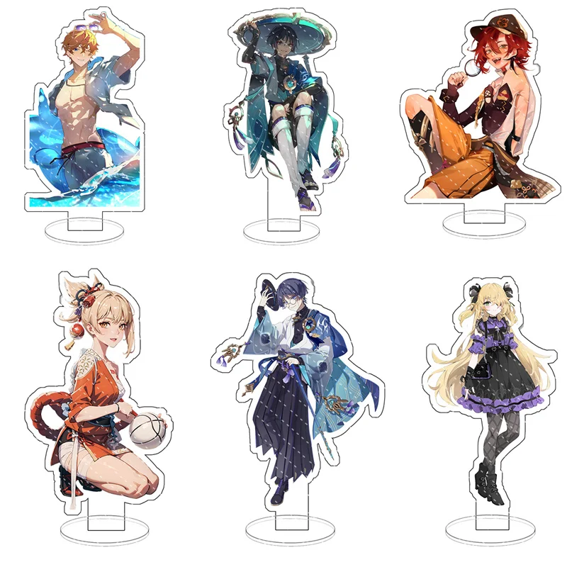 

Anime Genshin Impact Scaramouche Acrylic Action Figure Naganohara Yoimiya Game Stand Sign Model Desk Decor Fans Collection Gift