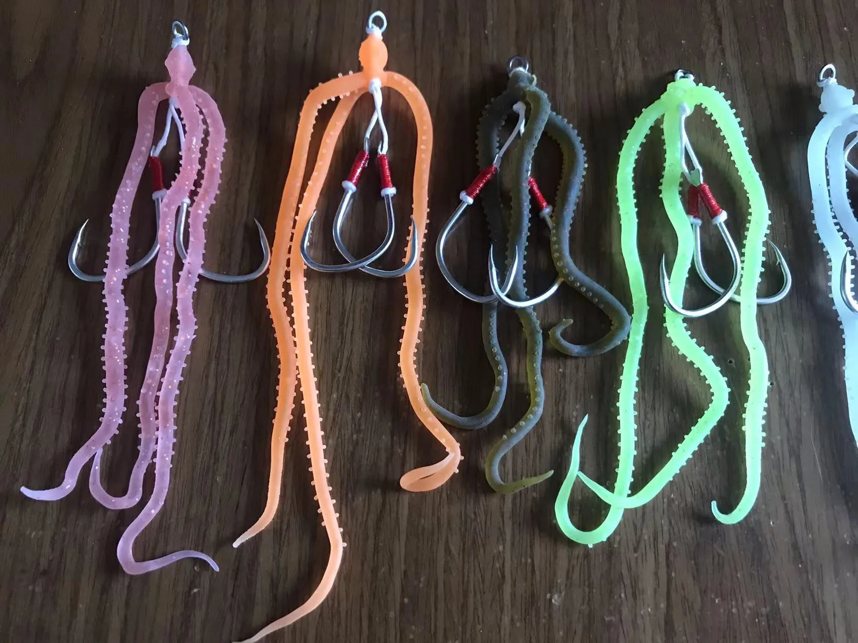 20 шт. силиконовые крючки для морской рыбалки |