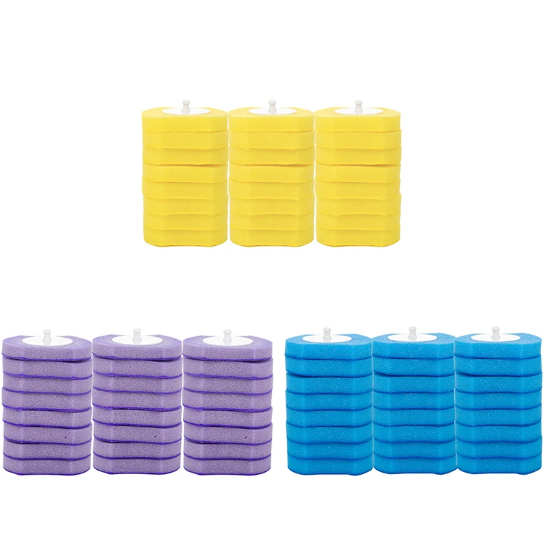 

24PCS Disposable Toilet Bowl Cleaners Refills No Dead Corner Brush Holder Storage Caddy Cleaning Refills Bathroom Accessories
