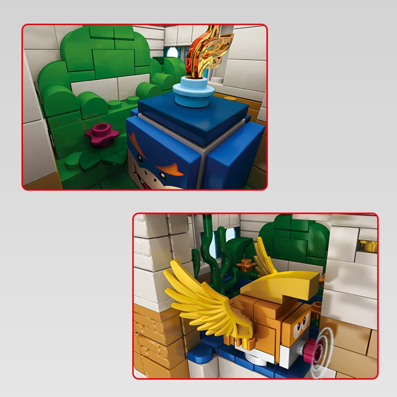 Классическая мультяшная игра 67601 модель электронного замка персика 2614 деталей