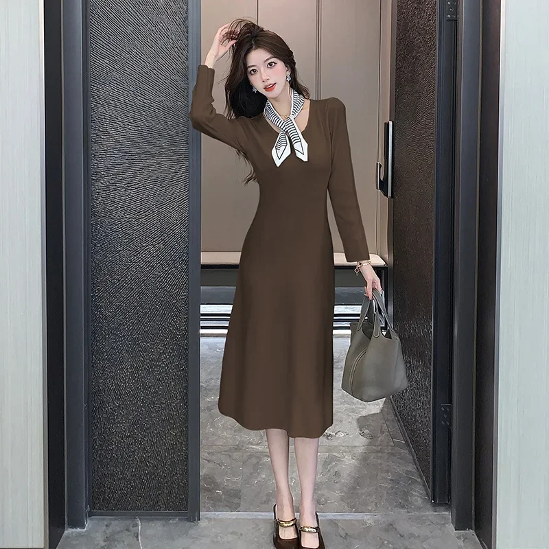 2024 ранняя осень корейский французский стиль нежное SimpleOLS светское элегантное