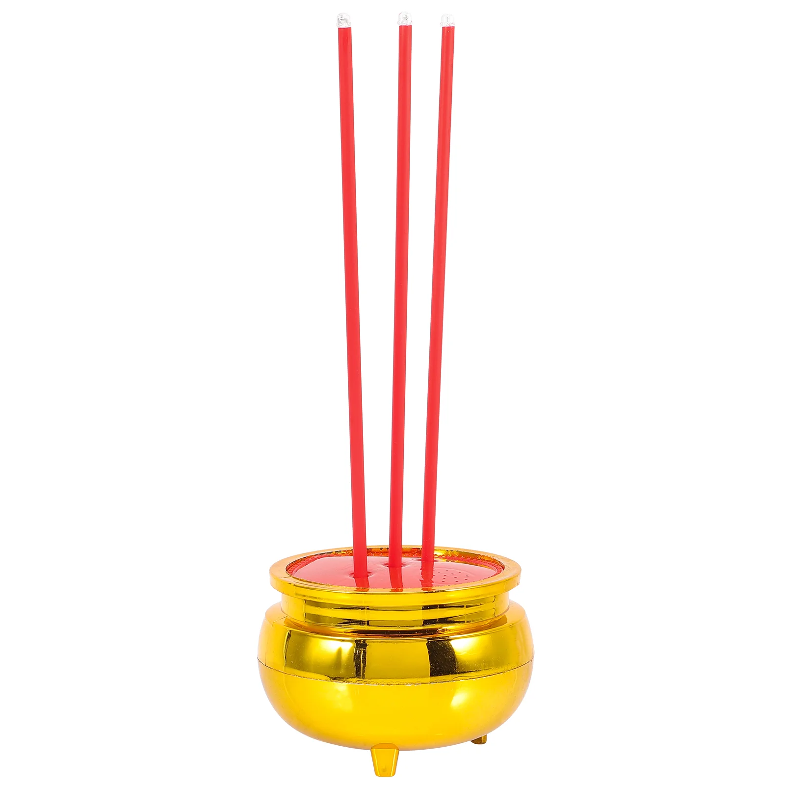 

Light Led Chinese Altar Supplies Retro Decor Lamp Accessories Home Feng Holder Vintage Thai Temple Shui Offering Operated