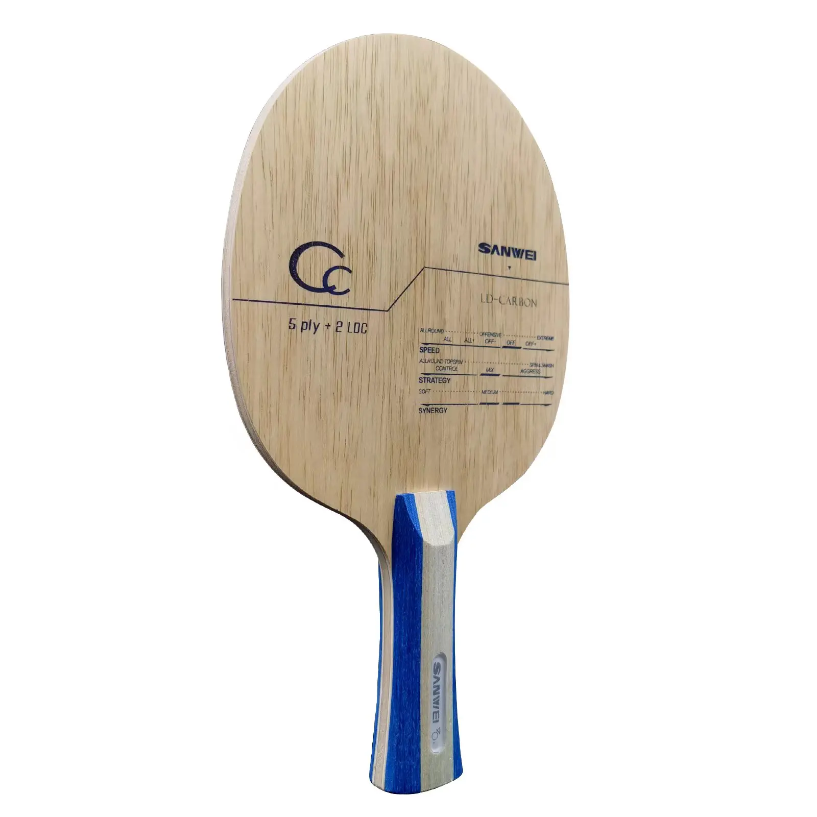 

SANWEI NEW CC LD Carbon Fiber Professional Table Tennis Blade/ ping pong blade/ table tennis bat