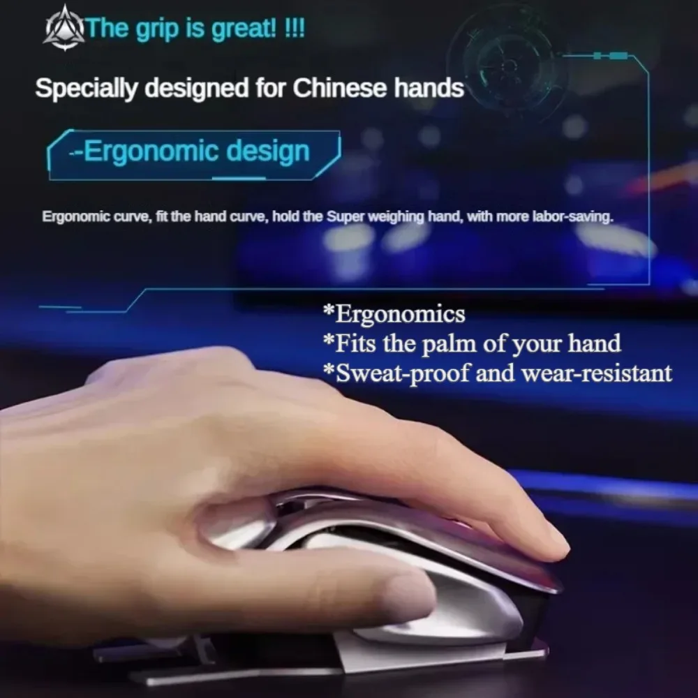 Беспроводная мышь EWEADN Q6 Bluetooth 2 4G двойной режим эргономичная кнопка отключения