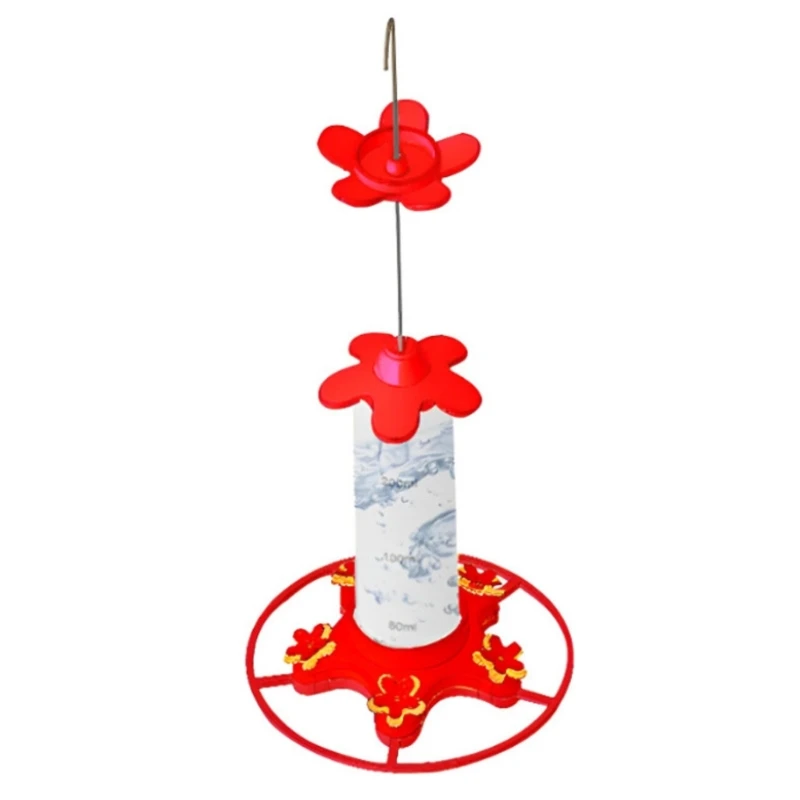 Red Garden Decoration Multiple Hummingbird Feeders 29ef