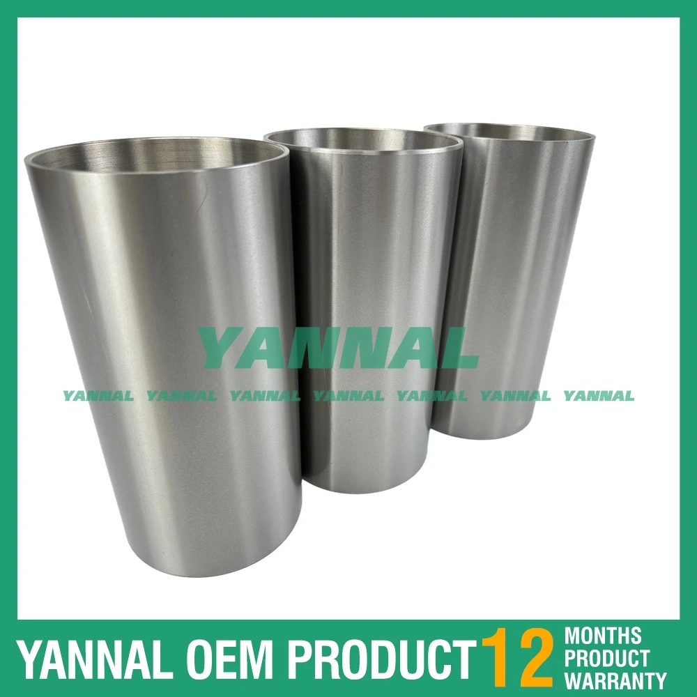Фото 3 шт. гильза цилиндра для деталей двигателя экскаватора Yanmar 3TNE88 3TNV88 3D88E 3D88 №3