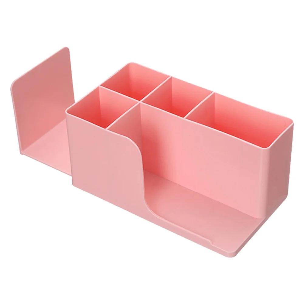 

Office Desktop Organizer Stand Case School Sundries Badge Box Makeup Organizer for Cosmetic With Mobile Phone Holder