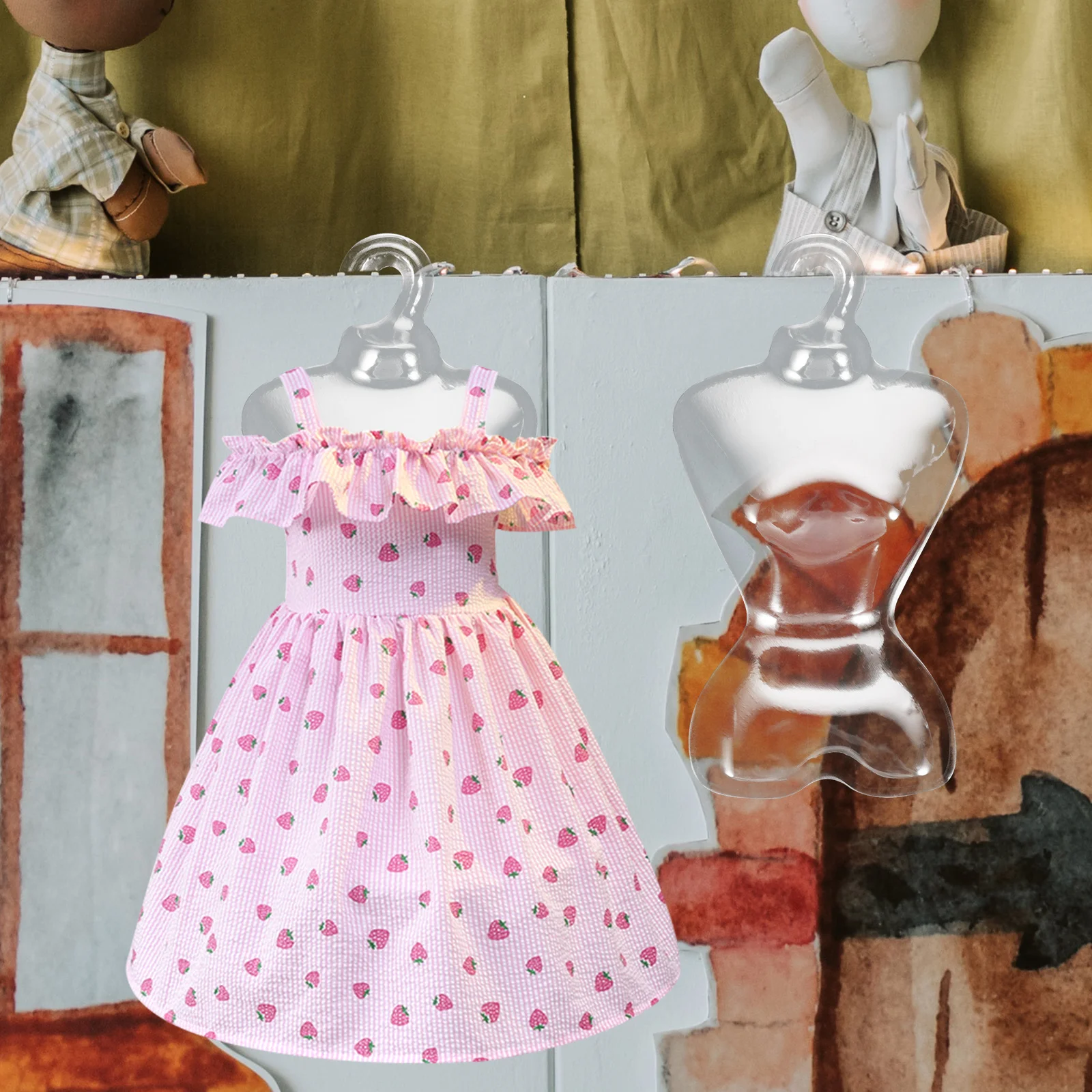 100 шт. вешалки для одежды прозрачный манекен юбка подставка шкафа органайзер