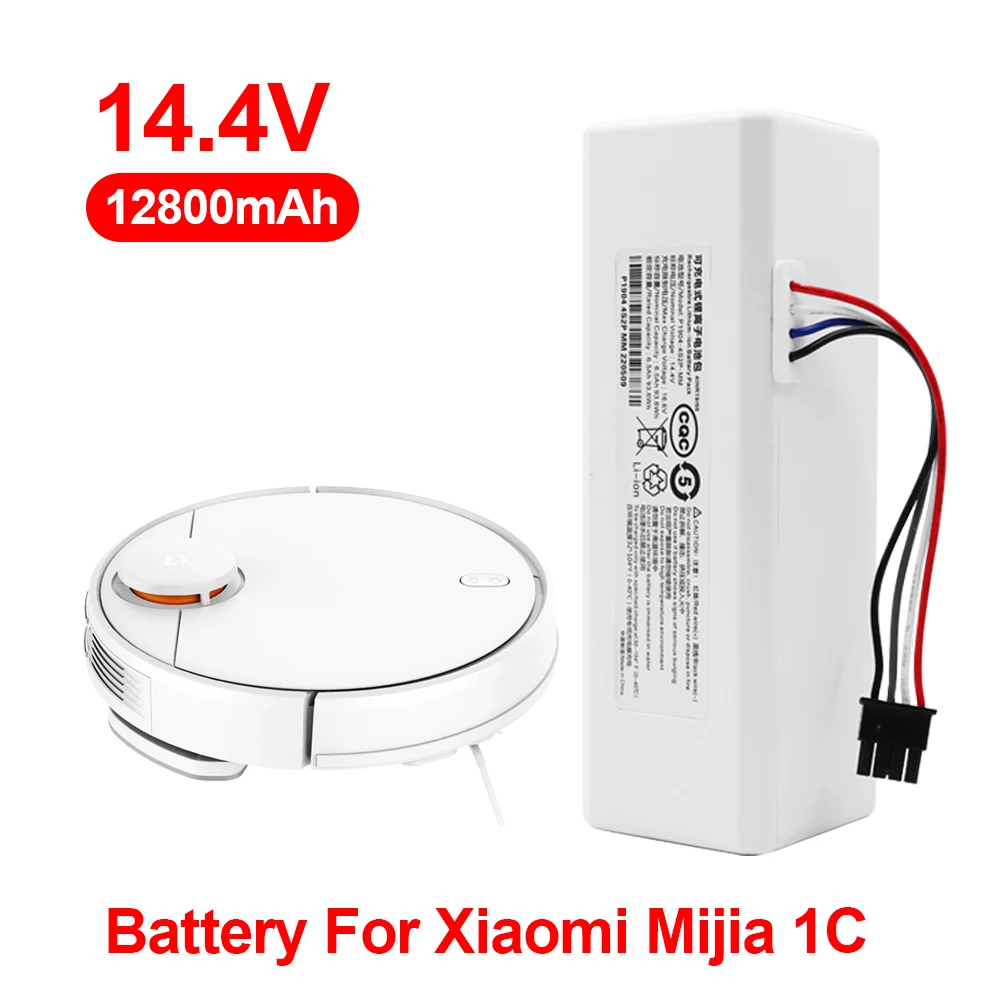 

Перезаряжаемая литиевая батарея 14,4 В 12800 мА/ч, для робота-пылесоса Xiaomi Mijia 1C STYTJ01ZHM, сменная литий-ионная батарея