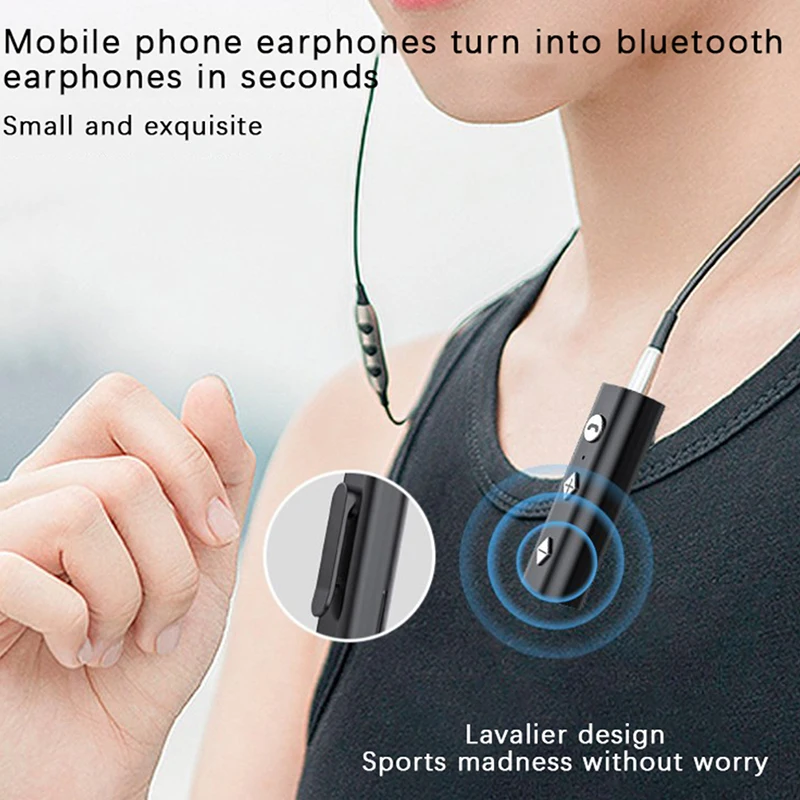 

Wireless Adapter Bluetooth 5.0 Receiver For 3.5mm Jack Earphone Bluetooth Aux Audio Music Transmitter For Headphone