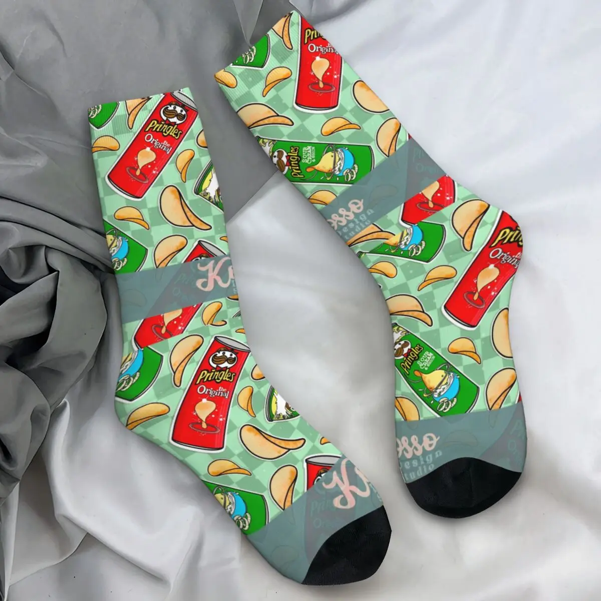 Чулки Pringles Chip мужские носки унисекс мягкие дышащие повседневные осенние