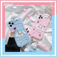 sanrio kuromi my melody phone cases for iphone 11 pro max xr xs max 8 x 7 se 2022 3d cute cartoon girl soft silicone cover gift