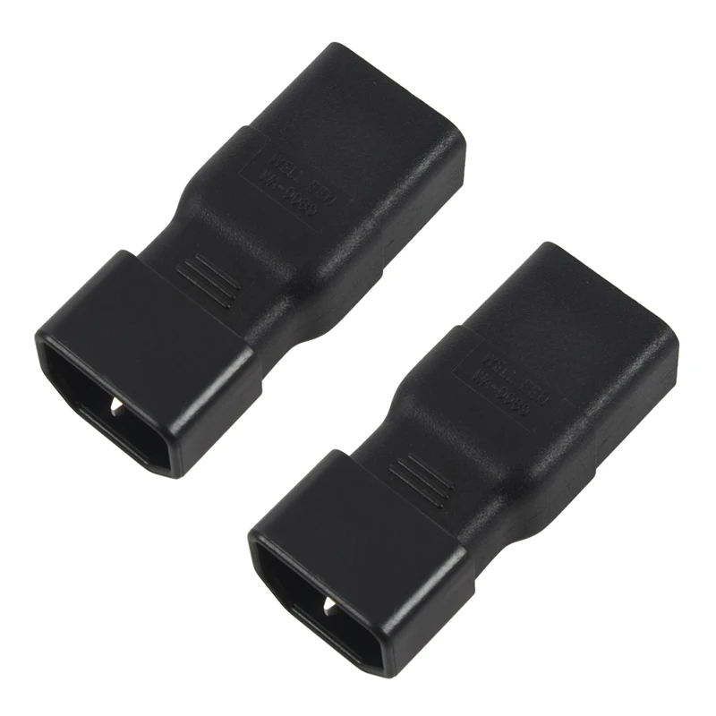 

2X PDU UPS Power IEC Male C14 To Female C19 Adapter IEC C19 To C14 Connector