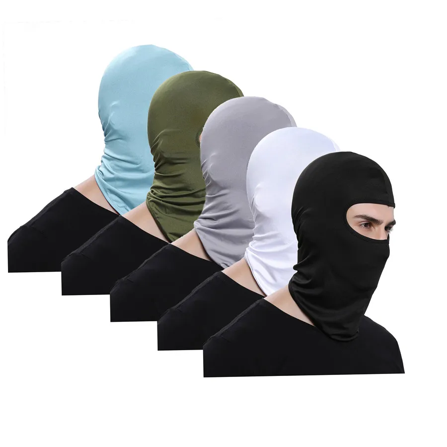 

Outdoor Cycling Ski Full Face Mask Ice Silk Sunscreen Headgear Army Tactical Hood Hat Windproof Sports Headscarf Caps Unisex