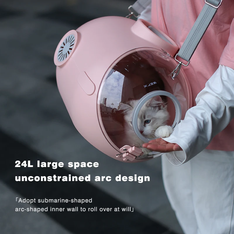 

Переноска для домашних животных, Воздухопроницаемый портативный дорожный рюкзак на ремне для маленьких собак и кошек, 24 л