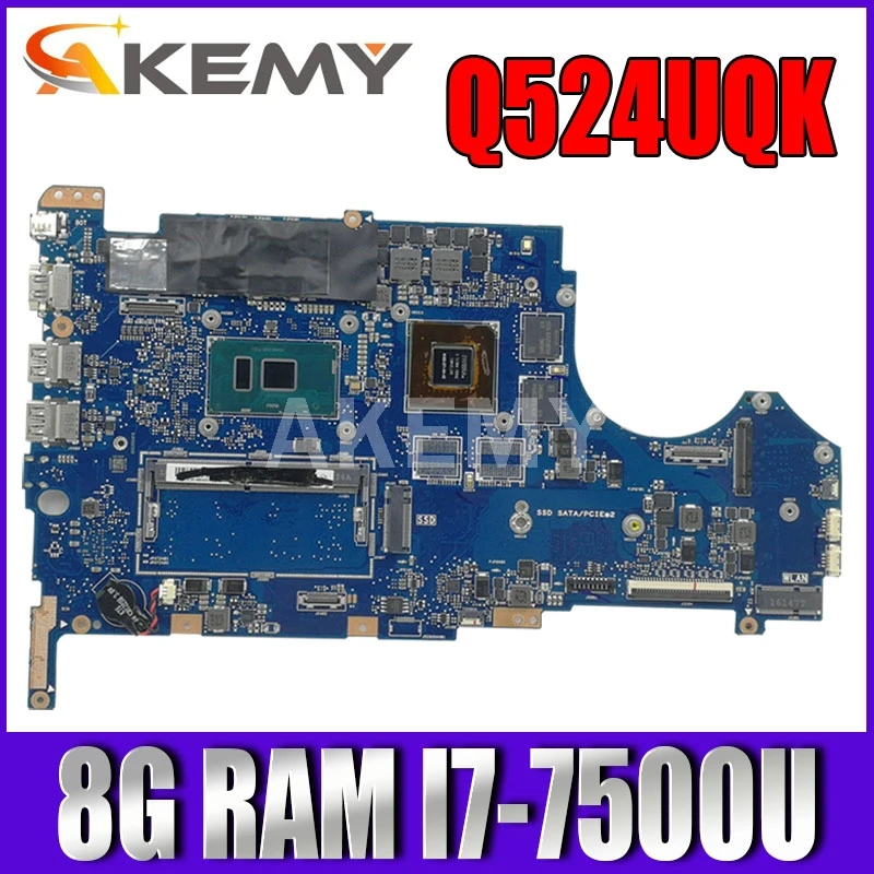 

Материнская плата ASUS Q534UXK Q534UX UX560UX UX560UXK Q524UX Q524UXK материнская плата для ноутбука 8G/I7-7500U GT940MX /V2G