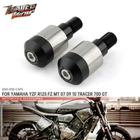 bar end caps for yamaha yzf r125 fz mt 07 09 10 125 tracer 700gt xsr 700 900 smax 155 handlebar plug cnc motorcycle accessories