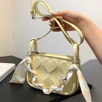 xiuya summer luxury bag 2022 fashion korea crossbody bag for women new fashion pu leather chain all match sweet coin purse