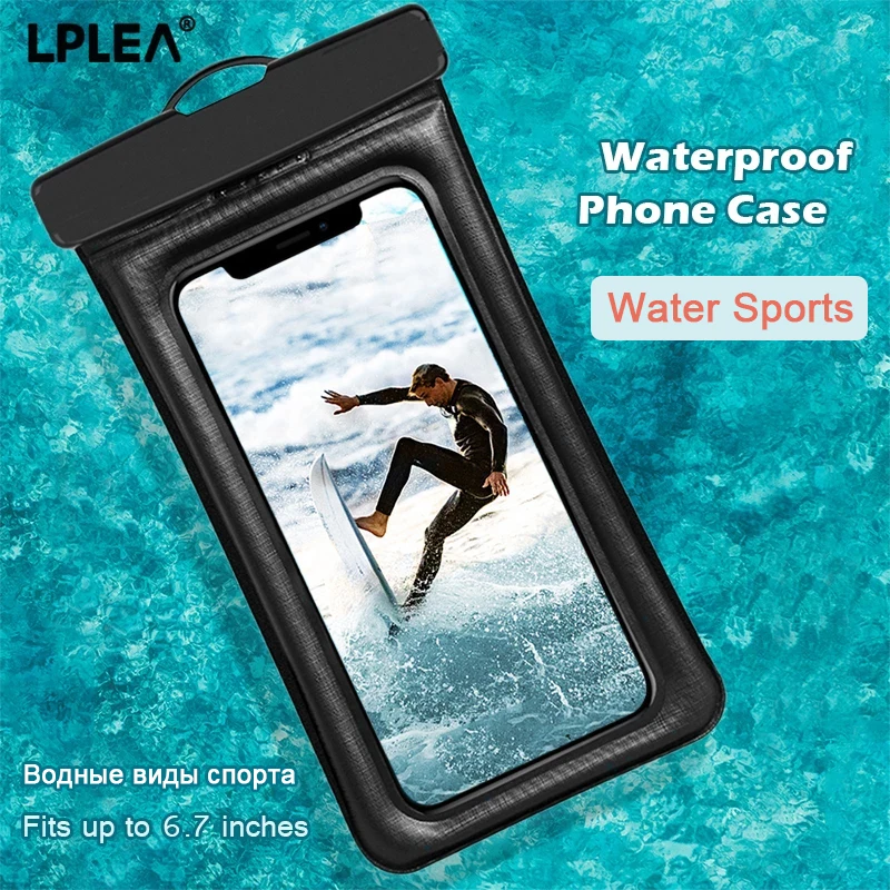 

Universal Waterproof Phone Case Swim Bag For iPhone 11 13 Pro Max Xiaomi Mi Redmi Samsung Water Sports Beach Pool 6.7inch Cover