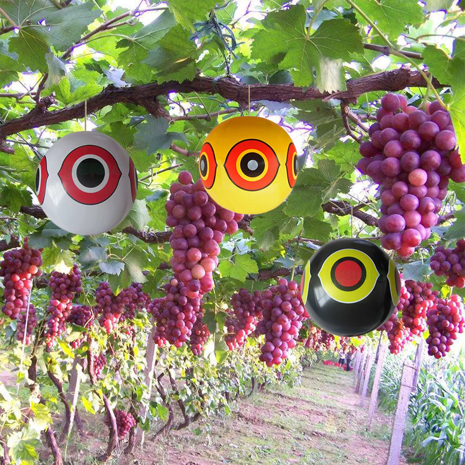 

Bird Repeller Eye Ball PVC Inflatable Pneumatic Eye Ball Simple Pendant Outdoor Convenience Effectively Expel Wild Animals Tool
