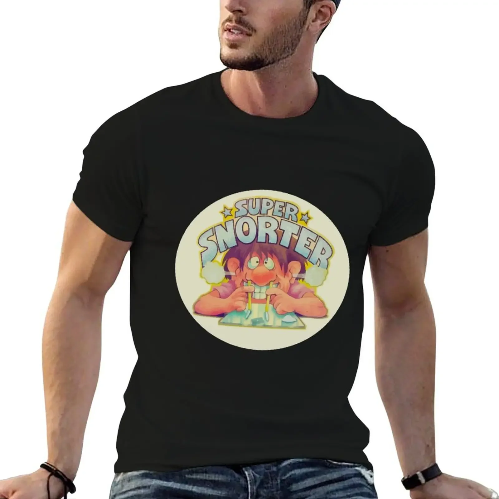 Футболка Super Snorter милая одежда быстросохнущие мужские хлопковые футболки с