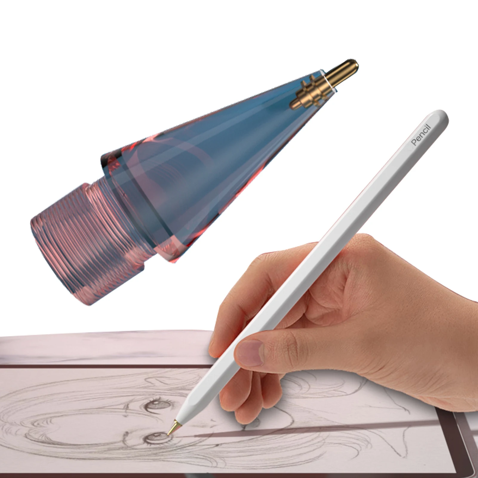 

Durable Pencil Tips ForApple Pencil 1st 2nd Generation Replacement Tip Anti-wear Out Fine Point Spare Nib For IPad Stylus Nib