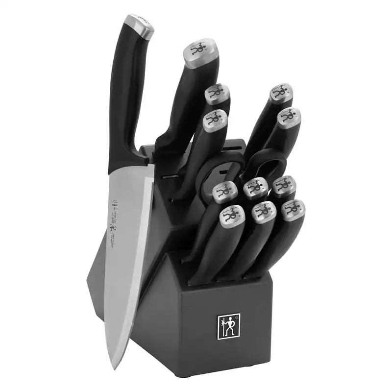 

serrated 14 Piece Stainless Steel Knife Block Set