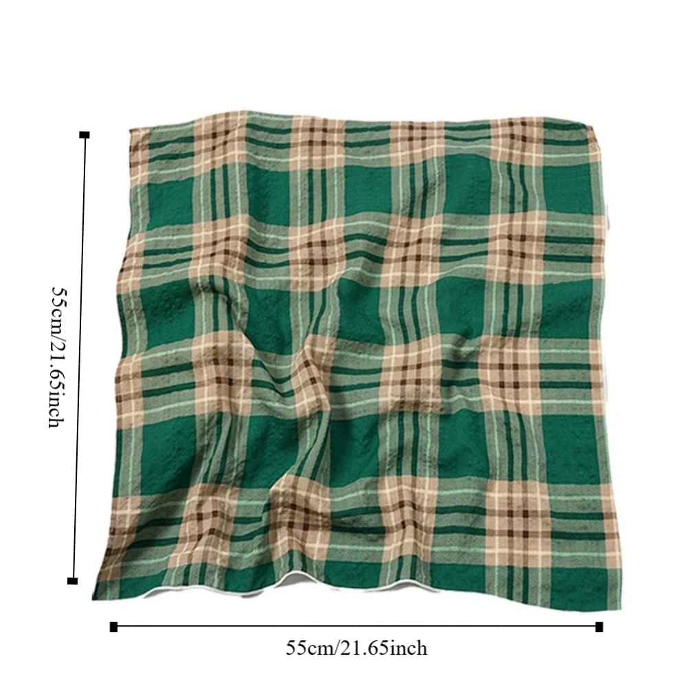 Повязка на голову с цветком хлопковый льняной квадратный шарф галстук для волос