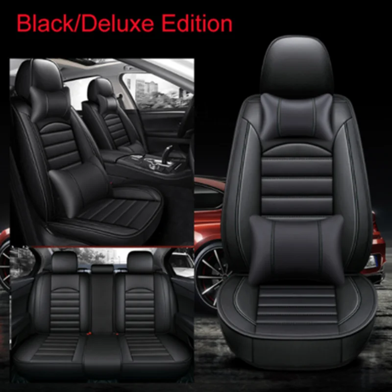 

WZBWZX Leather Universal 5 Seats Car Seat Covers Full Coverage For JAC J6 S3 S2 S5 JS4 J5 T5 Accessories Protector Car-Styling