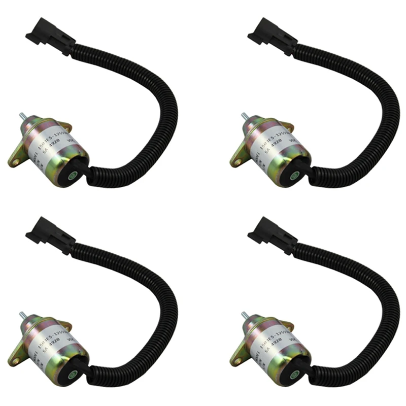 

4X Stop Shut Off Shutdown Solenoid For Yanmar Engine Replaces Thermo King 41-6383