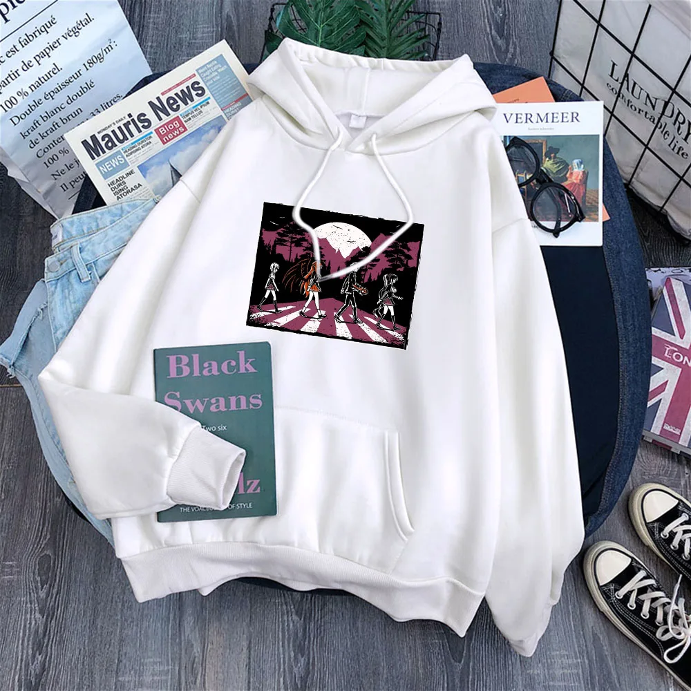 

Anime High School D×D Character Crossing The Road Mens Hoodie Fashion Autumn Hoody Warm Fleece Streetwear Vintage Sweatshirt