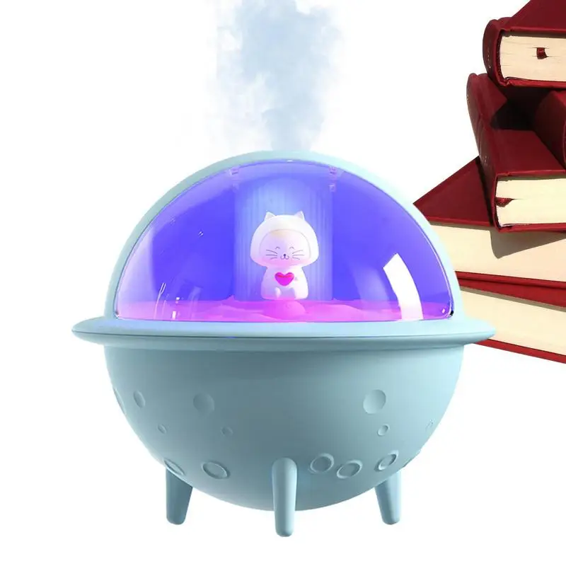 

Portable Mini Humidifier Small Humidifiers Cool Mist USB Air Purifier Space Ball Design 7-Color LED Light 30dB Whisper-Quiet