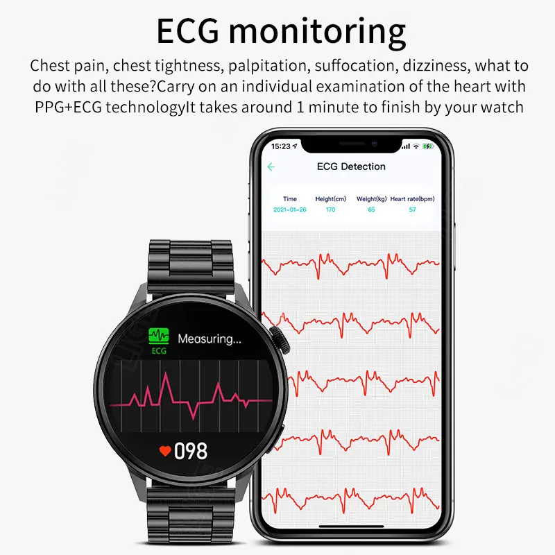 Смарт-часы LIGE NFC GPS Move мужские с Т-образным вызовом Bluetooth Беспроводная зарядка