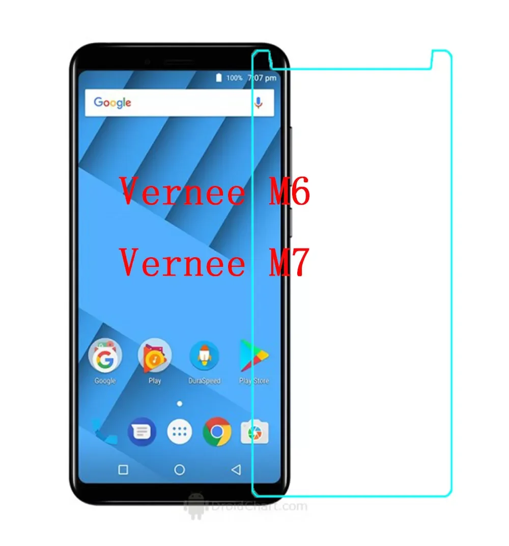 

Tempered Glass For Vernee M6 M 6 Screen Protector phone Film Protective Screen Cover For Vernee M7 2018/2019 M 7