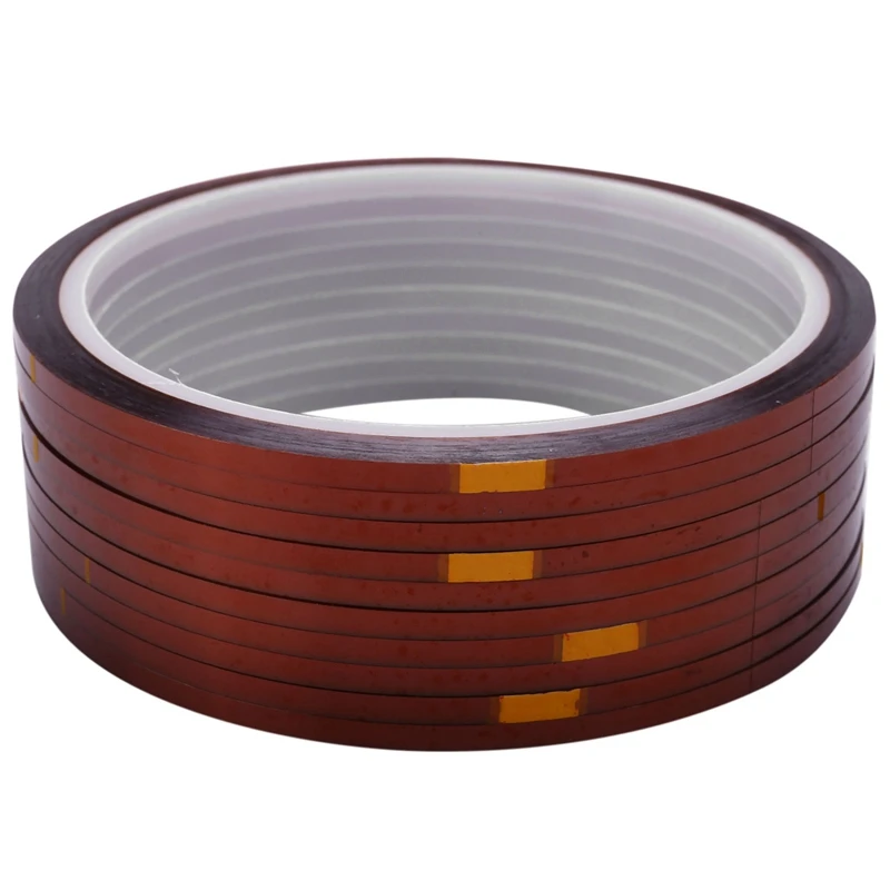 10 rolls 3xm Heat Resistant Heat Temperature Adhesive Tape Sublimation Mug Tape,Brown color