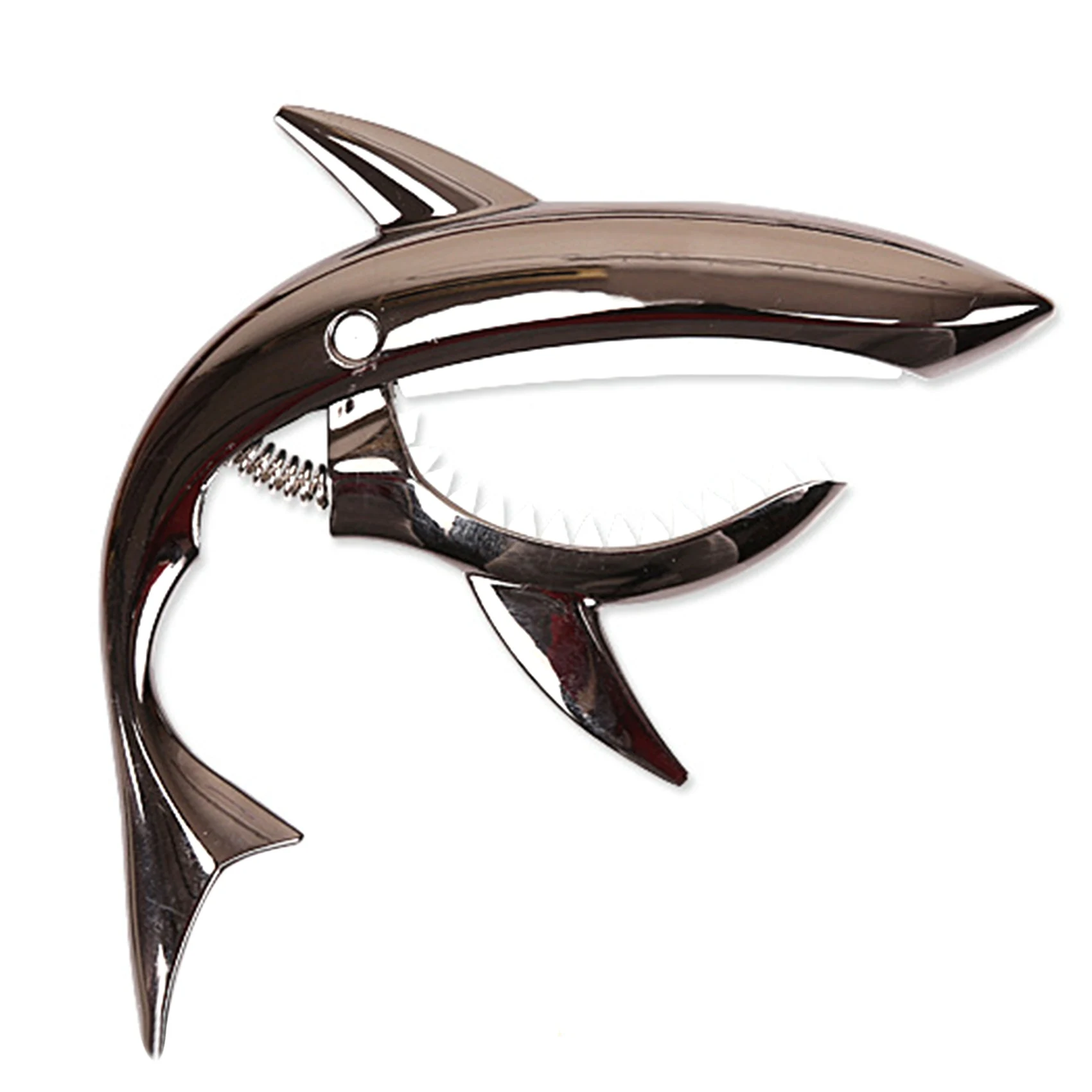 

Гитара из цинкового сплава Capo Shark Capo для электрической гитары с хорошими ощущениями рук, без Лада, звуковой и прочный-черный