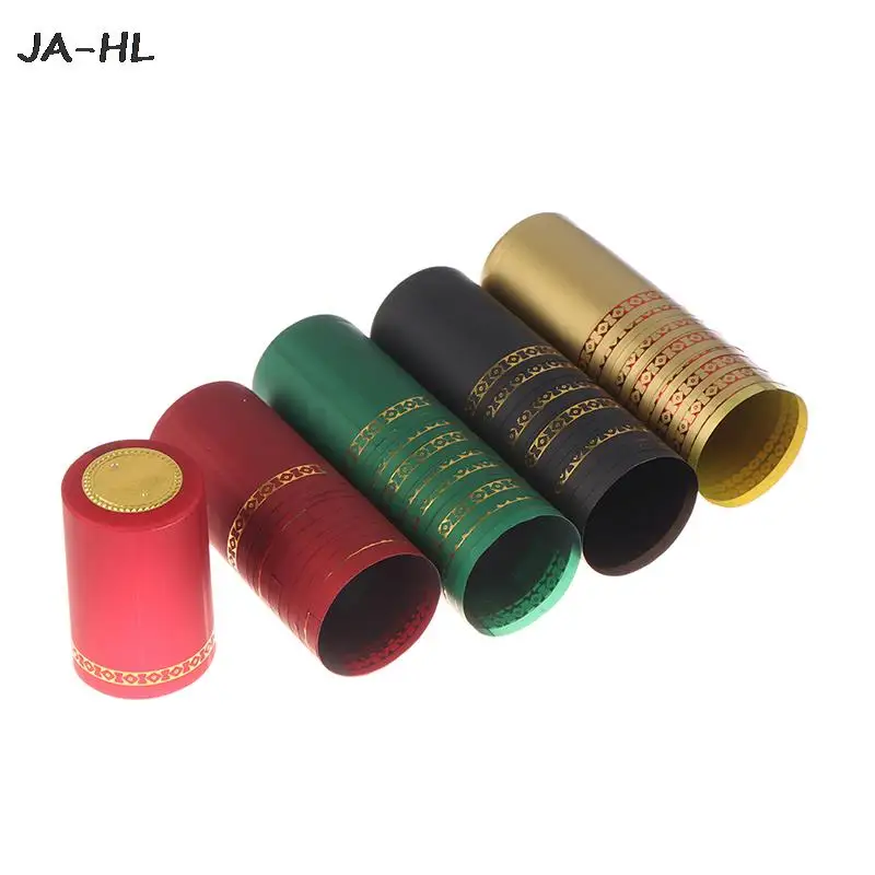 

10Pcs Wine Bottle Heat Shrink Capsules Cover Sealing Red Wine Heating Shrinkable Caps Airtight Shrinking Film Home Bar Supplies