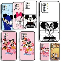 mickey mouse love for xiaomi redmi note 11s 11t 11 10s 10 9t 9s 9 8t 8 7 6 5a 5 4x pro black soft phone case capa