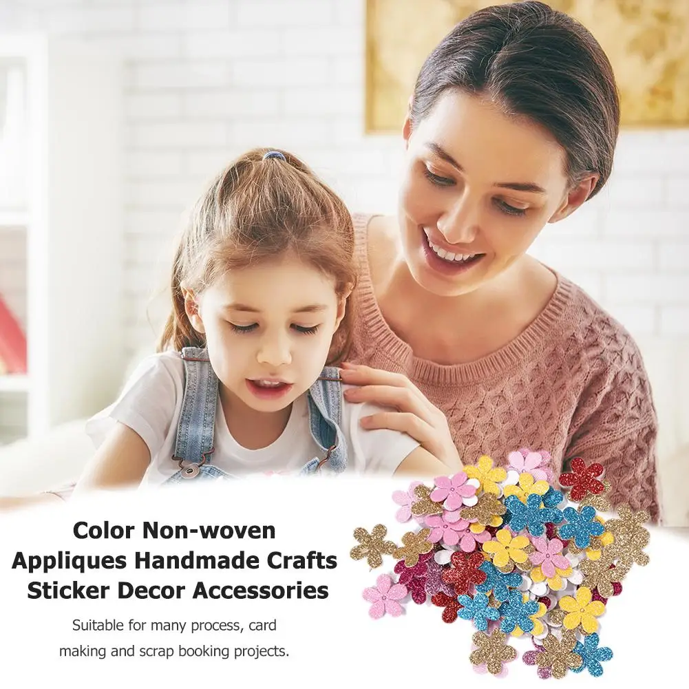 

100 шт., Детские разноцветные аппликации в виде звезд