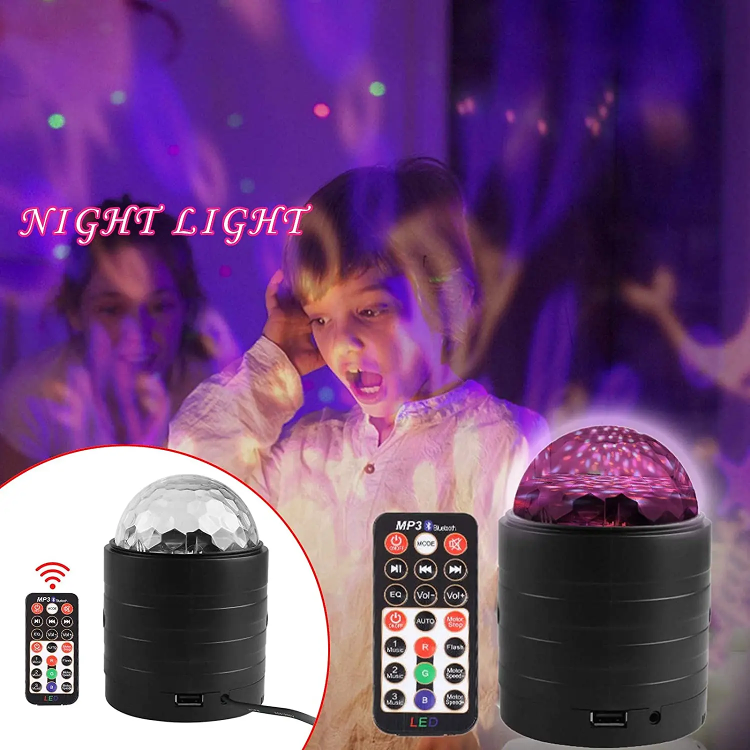 Диско-шар для вечерние диско-проектор лазерный музыкальный звуковой контроллер