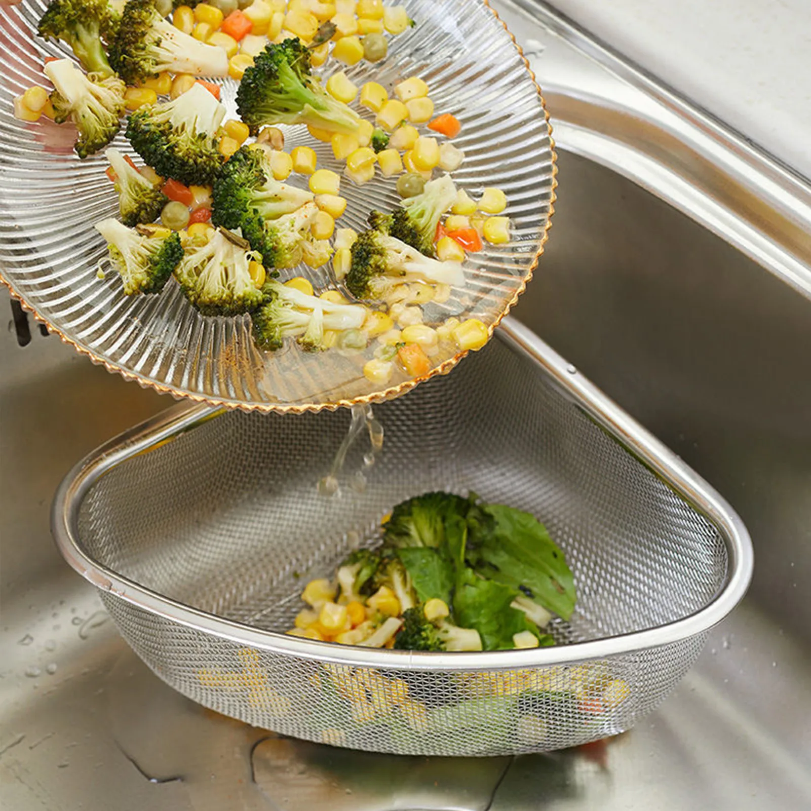 

Кухонная треугольная решетка для раковины