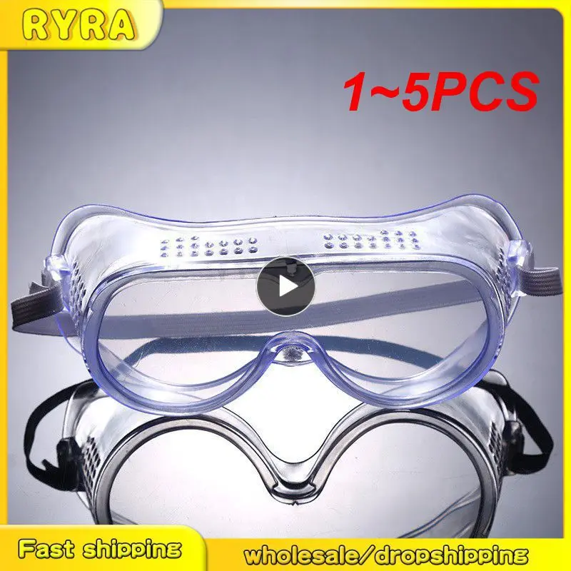 

1~5PCS Clear Safety Goggles Anti-wind Anti Dust Anti Fog Eyewear Protective Goggle Eyeglasses Outdoor Cycling Riding Wide