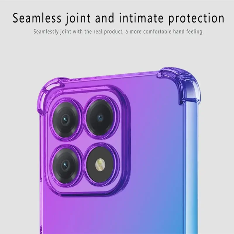 Фото Противоударный градиентный ТПУ телефон для Honor X6b X8b X7b чехол X8a X7a X6a X5 Plus X6 X8 защитный чехол Fundas Coque Capa №3
